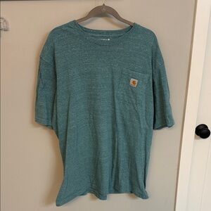 Carhartt Men's Heathered Blue Short Sleeve Tee